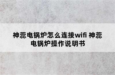 神蕊电锅炉怎么连接wifi 神蕊电锅炉操作说明书